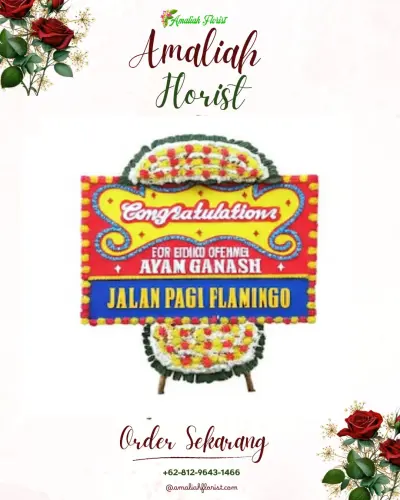 Bunga Papan Congratulation di Langkapura Baru